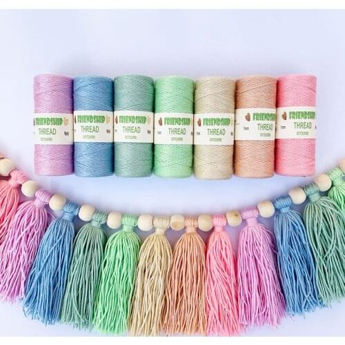 Colourful Knitting Threads DIY Weaving String Line For Bracelet Necklace Handcraft Jewelry Ornaments Making Accessories Thread