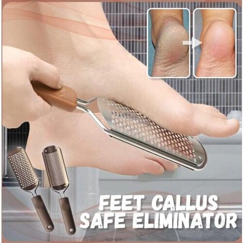 Newly Foot Heel Scraper Stainless Steel Foot File Callus Dead Skin Remover Washable Pedicure Tool for Home