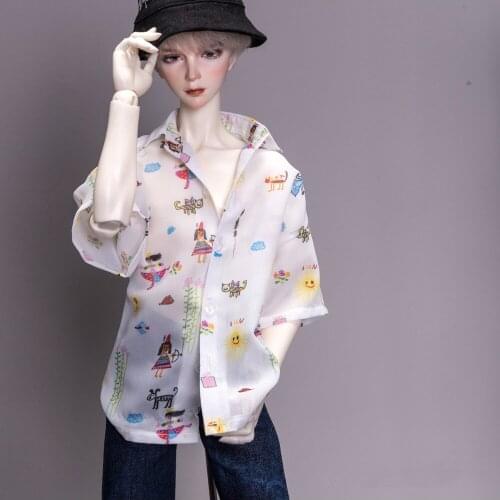BJD doll clothes suitable for 1-3 1-4 uncle size popular short-sleeved male doll accessories