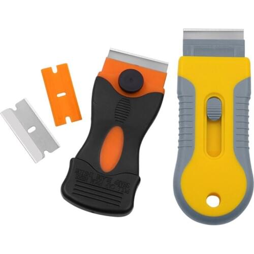 Adjustable Car Glass Ceramic Tiles Foil Cleaning Tool Glue Plastic Remover Blade Car Wrapping Glue Cleaning Scraper