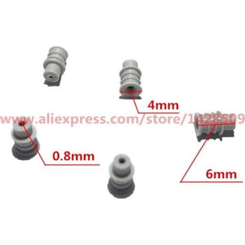 Rubber Seal Car Connector Ring Seal Plug Waterproof Plug Full Core 4mm Silicone Sheath Seal Head For Car