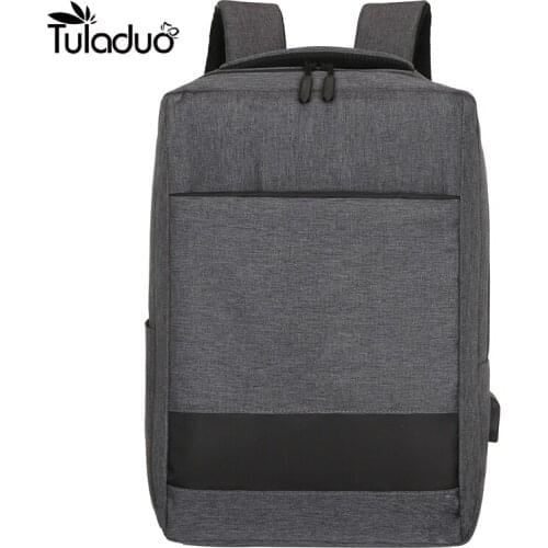 Large Capacity Laptop Backpack External USB Charge Computer Backpacks Anti-theft Backpack Waterproof Bags for Men Women