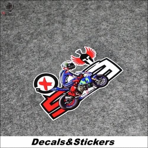 NO.L287 MOTO GP 99 Lorenzo 3M Reflective Modified Stickers Car Glass Waterproof Decals Racing Motorcycle