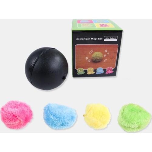 Magic Roller Ball Dog Cat Toy Activation Automatic Ball Chew Plush Floor Clean Toys Electric Pet Automatic Pet Plush Ball