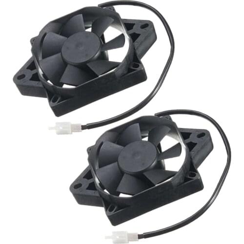2pcs Universal Dirt Bike Motorcycle 12V Oil Cooler Electric Radiator Cooling Fan