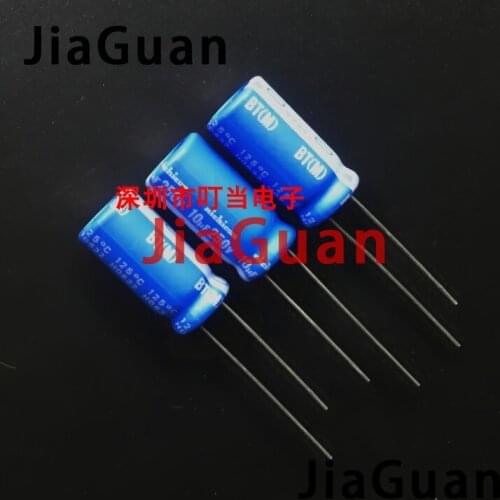 20pcs NICHICON BT 250V10UF 10X20MM electrolytic capacitor bt 125 degrees 10uF/250v military industrial capacitor 10UF 250V