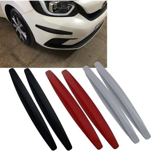 4PCS 40.7 x 5.2cm Car Bumper Protector Corner Guard Anti-Scratch Strips Sticker Protection Body Protector Rubber Sticker