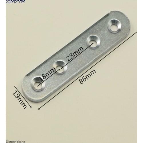 5pcs/set 86x19mm Corner Brackets ,furniture connector, 180 degree angle code flat-shape