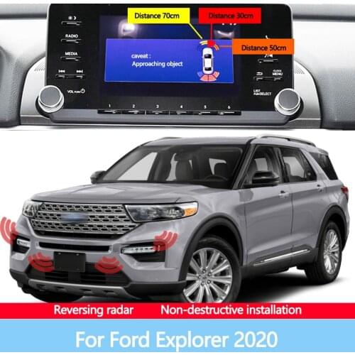 Car Display Screen Reversing Before After Image Radar Sensor Sound Warning Detection System For Ford Explorer 2020