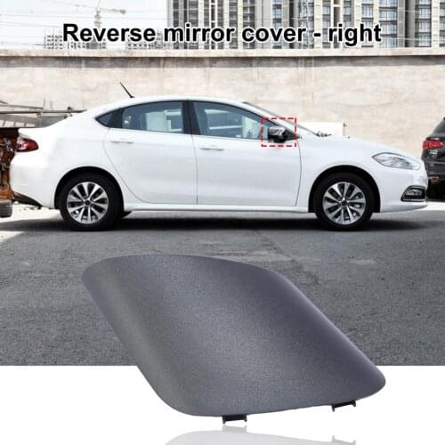 Rearview Mirror Shell Protective Standard Black Long Lifespan Right Door Mirror Cap Trim 735596883 735539384 for Fiat