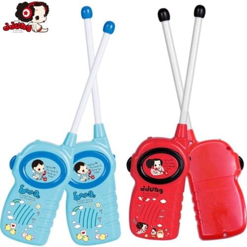 Ddung Toys Childrens walkie-talkie Outdoor Wireless Calls Phone Boys Girls A pair of walkie-talkies Red Blue