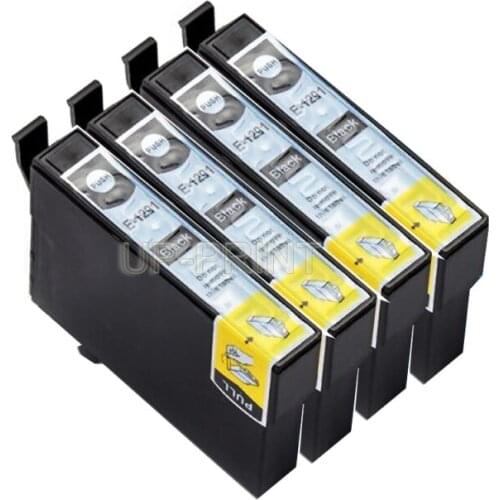 UP 4x T1291 black Compatible cartridge for Epson WF-7015 WF-7525 WF7515 SX620 BX525 BX320 BX525 BX630 BX935 BX635 BX535