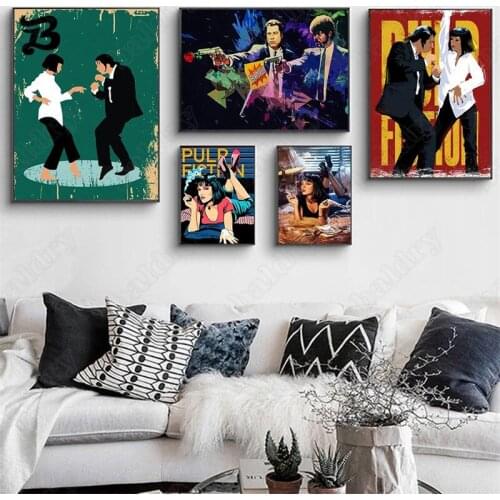 Canvas Painting Comedy Movie and Fiction Canvas Posters and Prints Smoking Woman Dancer Wall Art Pictures for Bedroom Home Decor