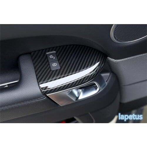 Lapetus Child Safety Door Window Lock Button Switch Decoration Frame Cover Trim 4 Pcs For RANGE ROVER Sport 2014 2015 2016 2017