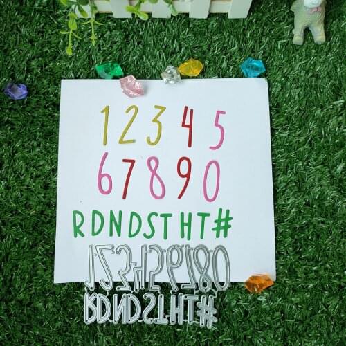 New Numbers, letters metal cutting mould pattern scrapbook die embossing DIY handicraft paper card photo album metal cutting