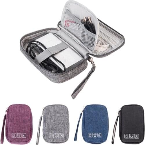 Multi Function Digital Bag Charging Treasure Data Cable Storage Bag Hand Held Mobile Power Storage Bag Waterproof Headset Bag