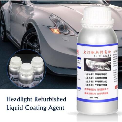800ml Car Headlight Repair Kit Headlight Refurbished Liquid Coating Agent Auto Care Refurbishment Repair Tools