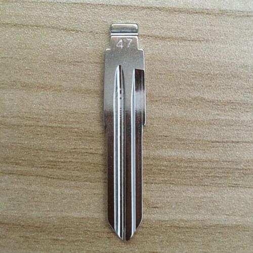 NO.47 KD Remote Uncut Blank Metal Blade 47# for Changan CX20 Remote Car Key Blade Replacement