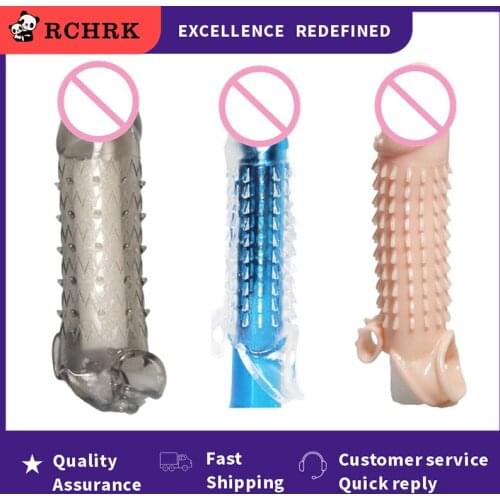 2021 New triple extender delay condom,Man Reusable dot penis sleeve cock ring sheath ball loop clit massage sex toys for dildo