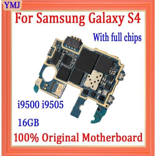 Official system 16GB for Samsung Galaxy S4 motherboard i9505 i9500 with Full chips Logic Board good working free shipping