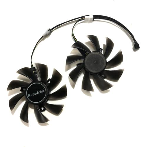 2pcs/set RX-570/580 AORUS GPU Cooler Cooling Fan For GIGABYTE RX 580 RX570 AORUS Grahics Card VGA Replacement