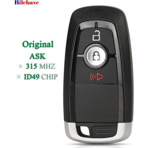Bilchave Original Remote Car Key 315Mhz ID49 Chip For Ford Bronco EcoSport Expedition Edge Ranger F-150 F-250 F-350 F-450 F-550