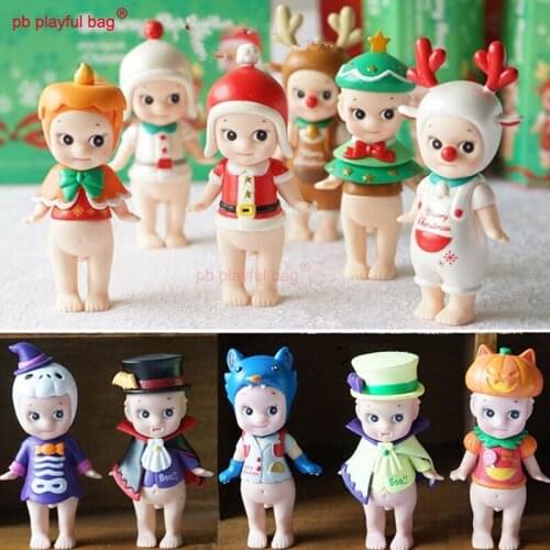 PB Playful bag Lovely Cupid Angel Doll 8cm exquisite set childrens toys decoration Christmas gift elk Santa Claus HG127