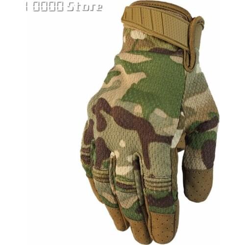 Men Riding Gloves Cycling Bike Full Finger Motos Racing Gloves Antiskid Screen Touch Outdoor Sports Tactical Gloves Protect Gear