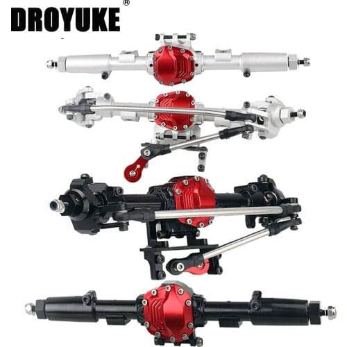 Durable SCX10 II Alloy Front Rear Advanced Edition Complete Axle for 1/10 RC Crawler Car Axial SCX10 II 90046 90047 Upgrade Part