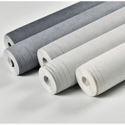 Simple PVC Waterproof Vinyl Wallpaper Rolls Solid Color Embossed Contact Paper Stickers Furniture Cabinets Living Room Decor 10M