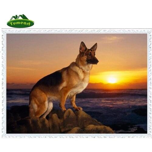 Needlework Resin Crafts DIY 5D Diamond Painting DMC Cross Stitch Kits Full Diamond Embroidery Christmas Animal Dog Patterns