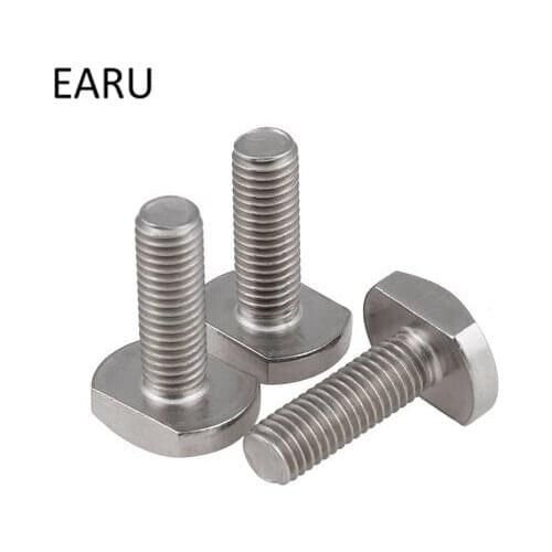304 Stainless Steel T-type T-shaped Screw Bolt M6*16/20/25/30/35/40mm Machine F