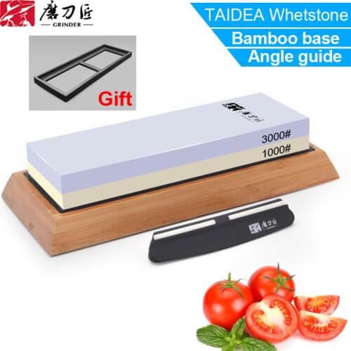 TAIDEA Whetstone 2Pcs Professional sharpening stone Kitchen Grinder tool 1000 3000# 2000 5000# apex egde blade Oilstone Base