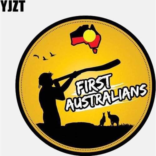 YJZT 13CM*13CM Creative First Australians Aboriginal Funny Car Sticker Car Accessories 6-2627