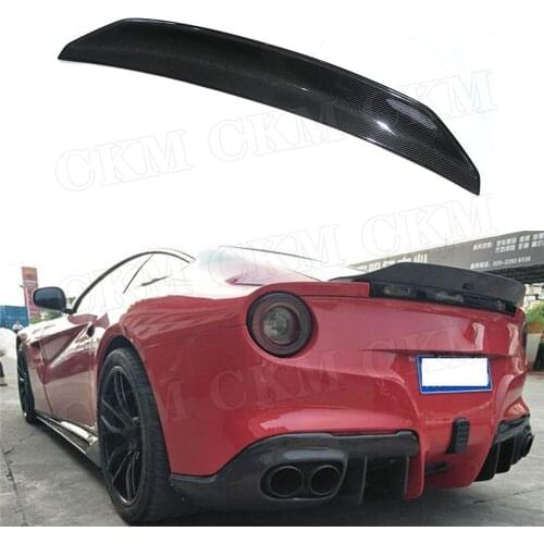 Carbon Fiber Rear Spoiler Trunk Wings Case for Ferrari F12 Berlinetta 2013-2016 FRP DM Style Boot Exterior Trim Car Styling