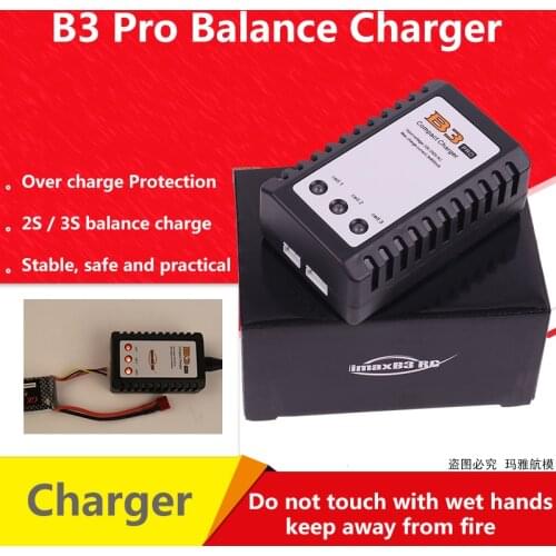 B3 Pro Compact Balance Charger for 2S 3S 7.4V 11.1V Lithium LiPo Battery AC 100~240V