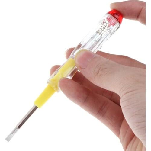 100-500V Multi-function Household LED Electric Test Tester Pen Screwdriver Voltage Tester Detector Probe 137mm