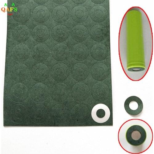 100pcs/sheet 18650 Li-ion Battery Insulation Gasket Barley Paper Battery Pack Cell Insulating Glue Patch Electrode Insulated Pad