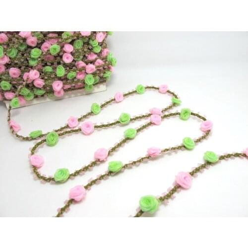 2 Yards 1/2 Inch Woven Rococo Ribbon Trim|Decorative Floral Ribbon|Scrapbook Materials|Clothing|Decor|Craft Supplies