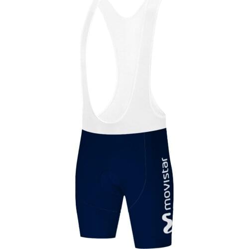 2020 Movistar biker shorts team cycling shorts men silikone culotte ciclismo hombre gel 9D bike ropa ciclismo hombre verano