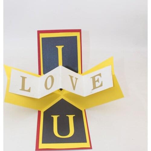3D Handmade I Love You Paper Invitation Greeting Cards PostCard Valentines Day Wedding Party Mothers Day Girlfriend Gift