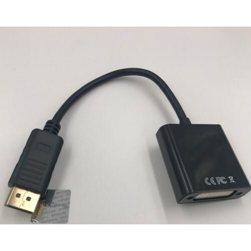 Display Port to DVI Adapter Male to Female DisplayPort to DVI-I Cable DP to DVI 24+5 Support 4K 1080P For Monitor Computer 15cm