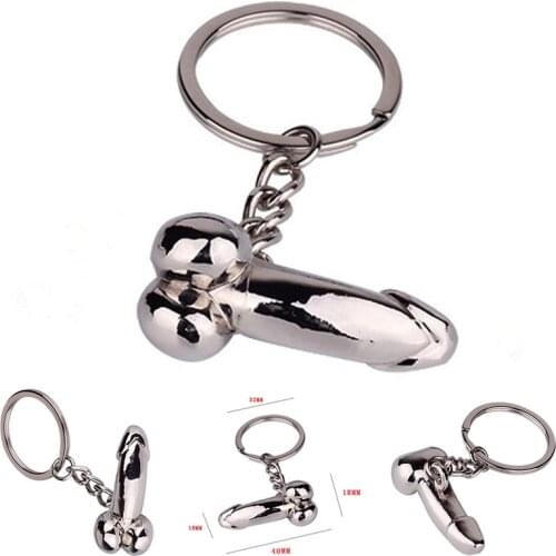 2020 Sexy Man Cock Keychain Car Key Rings Male Genitalia Sex Toy Chain Creative Gift For Lover Auto Keyring motorcycle Keyfob