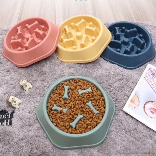 Cat Dog Bowl Epoxy Resin Mold Puppy Slow Feeder Silicone Mould DIY Crafts Pet Puzzle Food Dish Casting Tool
