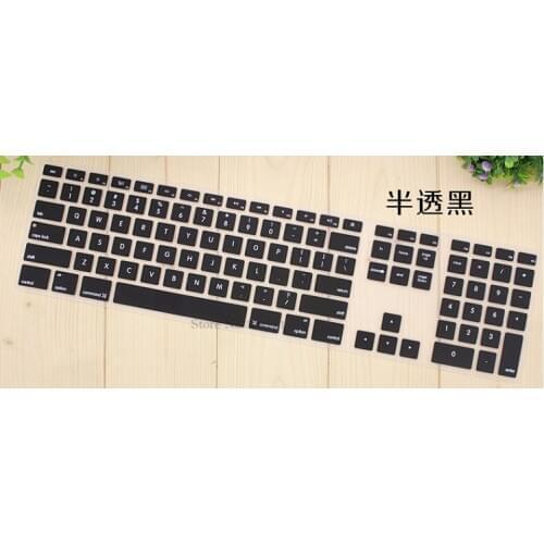 G6 Long Keyboard Cover Film Skin Protector for Apple imac G6 MB110LL/A Desktop PC Wired Keyboard US Version with number zone