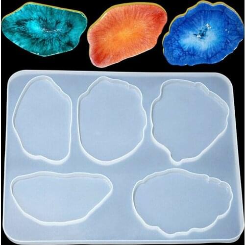 Resin Coaster Molds Silicone Coaster Mould Coasters Resin Epoxy Mold Cup Mat Making Tool Home Decoration Handmade DIY Craft