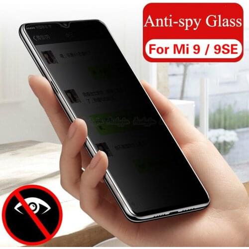 JGKK Anti Spy Privacy Tempered Glass For Xiaomi Mi 9 SE 9SE Scrren Protector For Xiaomi 9 Mi 9SE Anti Peeping Protective Film