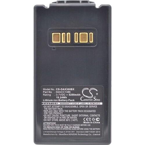 Cameron Sino 5200mAh battery for DATALOGIC Falcon X3 94ACC1386 BT-26 BarCode, Scanner Battery
