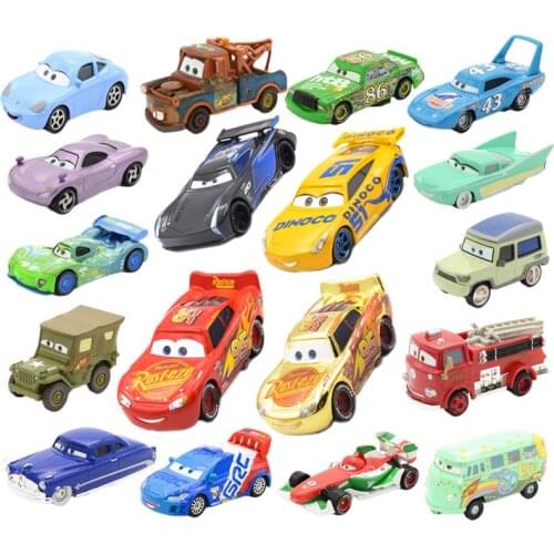 1:55 Disney Pixar Cars 3 27Styles Lightning McQueen Jackson Storm Ramirez King Mater Diecast Metal Model Toy Car Gift For Kids