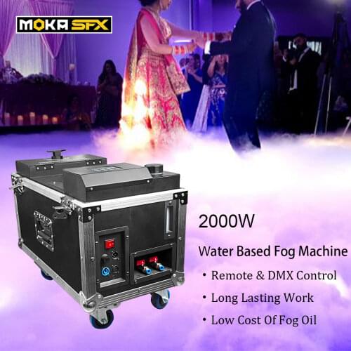 1 pc small 1500w waterbased low fog machine DMX remote control smoke haze fogger for wedding